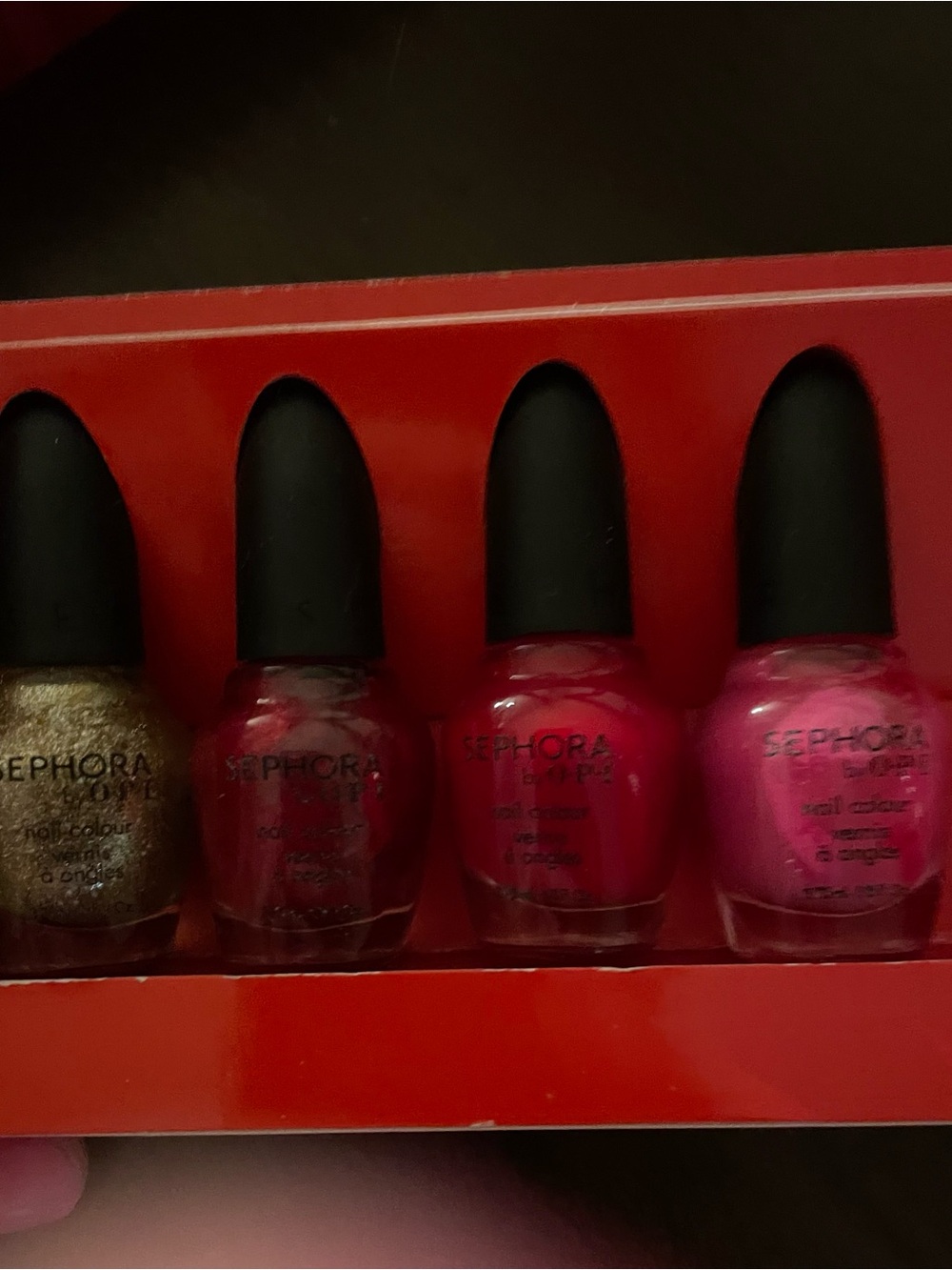 Discontinued Sephora by OPI merry and bright holiday nail polish bundle